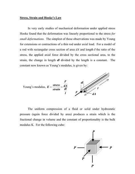 uniaxial hookes law pdf